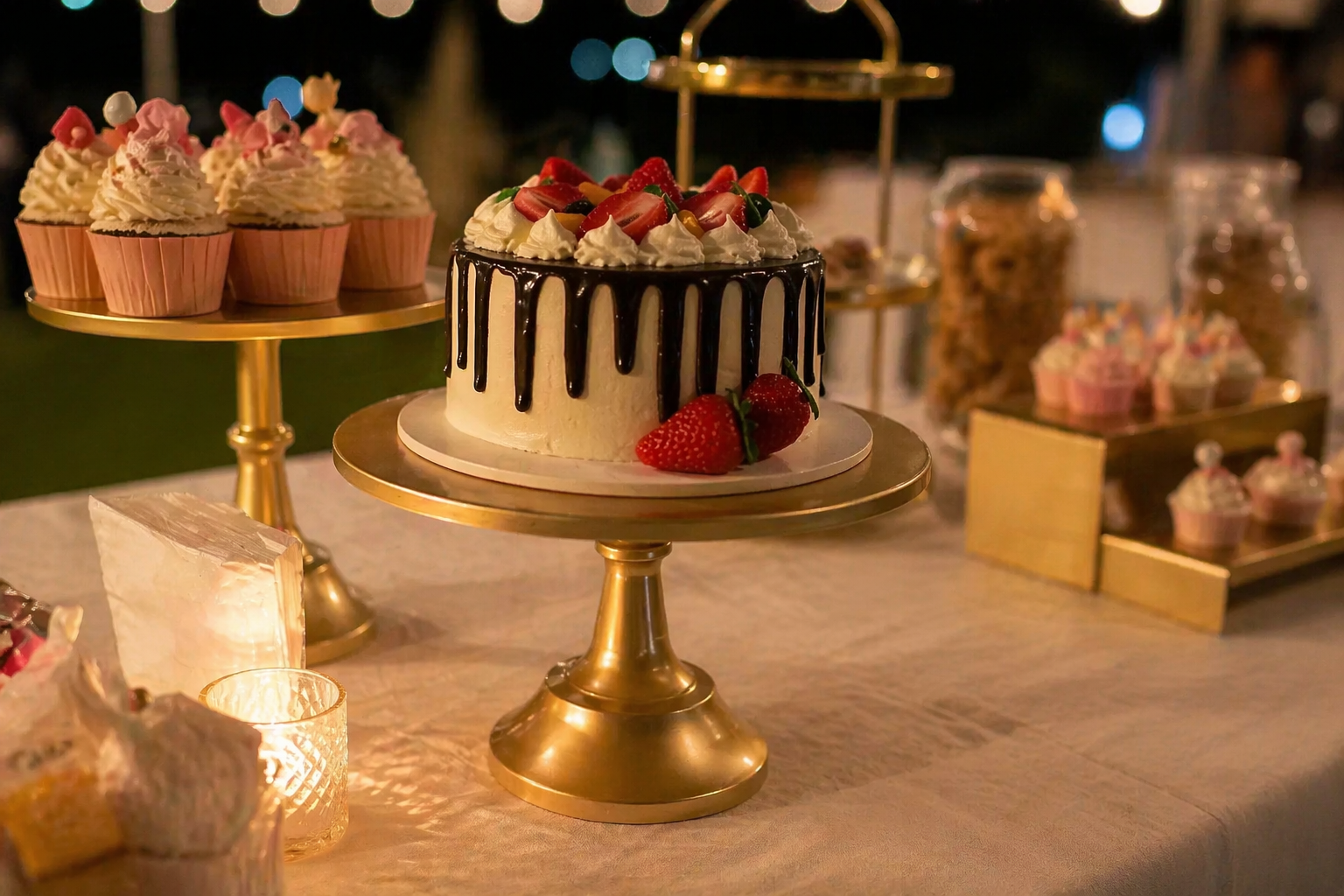 Detalle de catering de experiencias: mesa y ritual para invitados